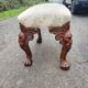 Antique carved wooden footrest – 19th - early 20th century