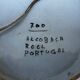Openwork ceramic dish, hand-painted, Alcobach, Portugal, 35 cm diameter