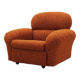 Orange armchair, Italian design, 1970s, production: Italy