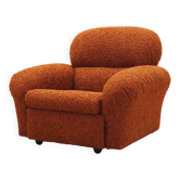 Orange armchair, Italian design, 1970s, production: Italy
