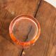 Superb vintage glass with orange floral print
