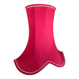 Lampshade in pinkish-burgundy fabric