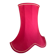 Lampshade in pinkish-burgundy fabric
