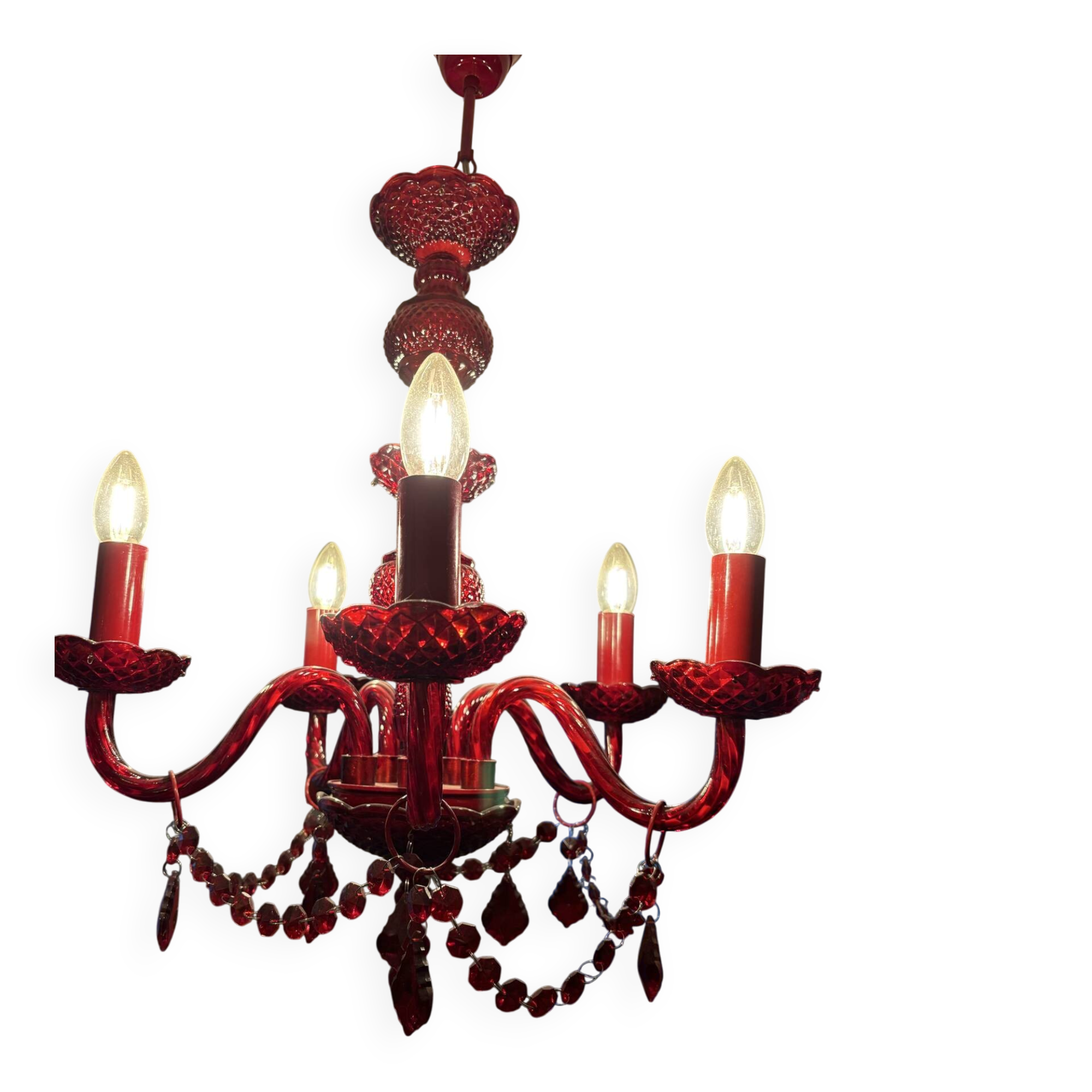 Lustre baroque inspiration Murano