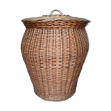 Basket 57cm woven rattan pot shape