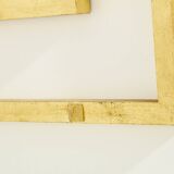Console and mirror in gilded wrought iron by Robert Thibier, 1960s