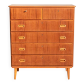 Scandinavian teak chest of drawers, 1960s