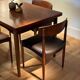 Set of 4 vintage Scandinavian "Huldra" oak chairs