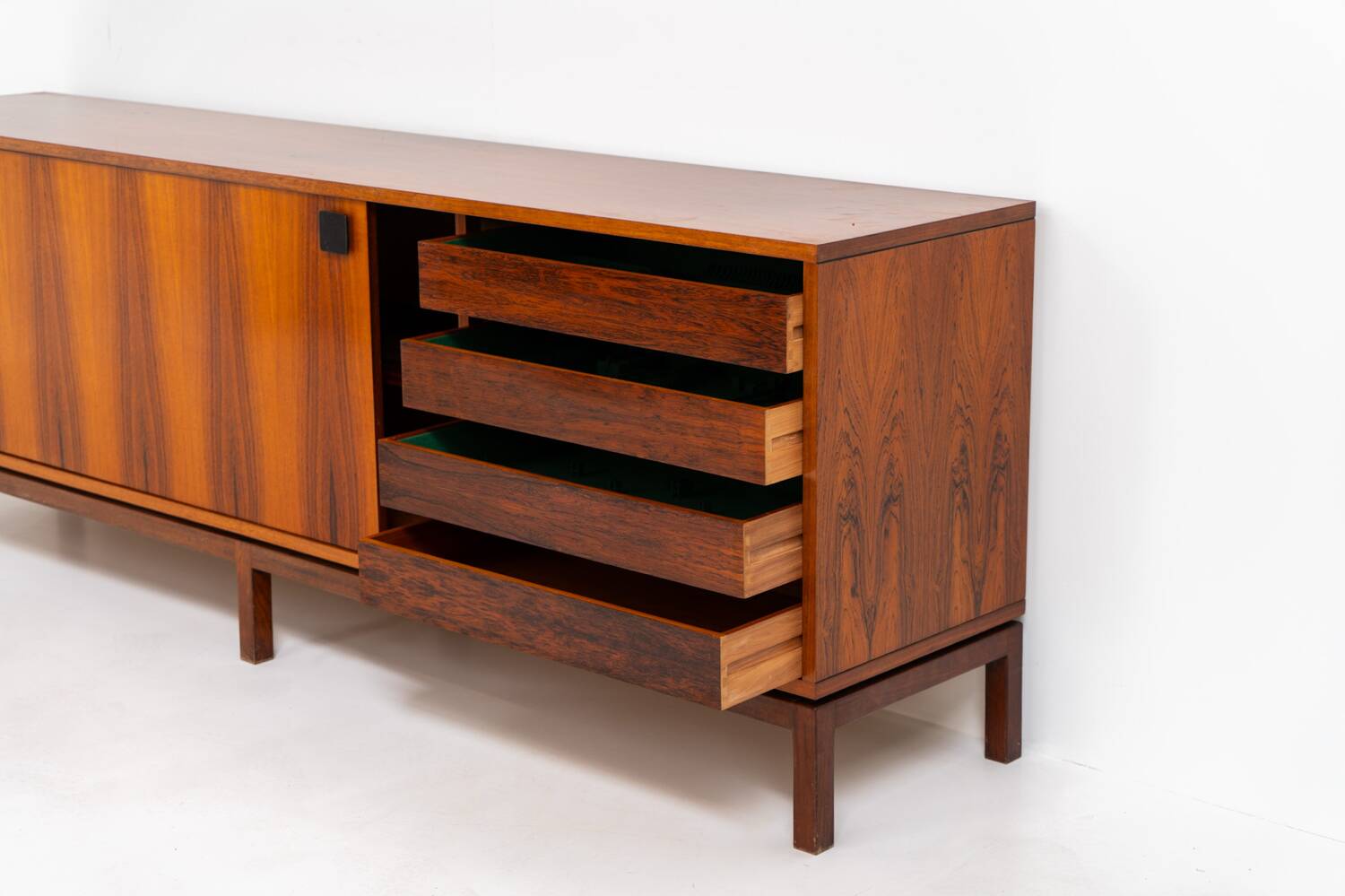 XL rosewood sideboard by Alfred Hendrickx for Belform (Belgium, 1960s)