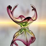 Murano vintage multicoloured bowl with organic design, Italy, 1960s