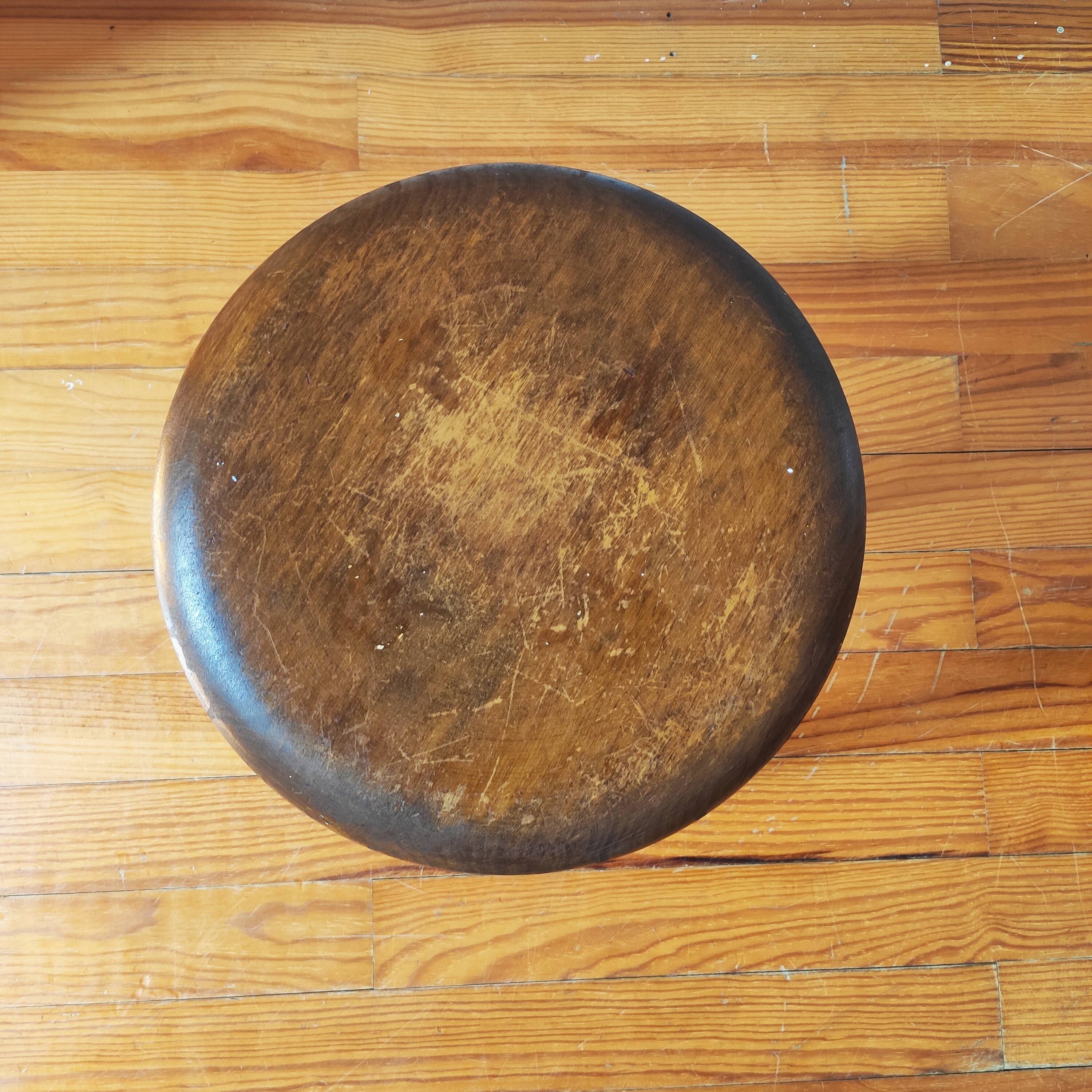 Antique solid wood stool