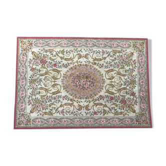 Carpet old French Aubusson knotted 175 X 256 CM