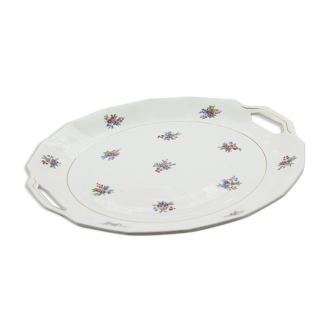 Dish small flowers in ceranord porcelain
