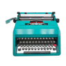 Typewriter Olivetti Studio 45 green vintage revised ribbon new