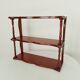 Étagère murale vintage en bois tourné