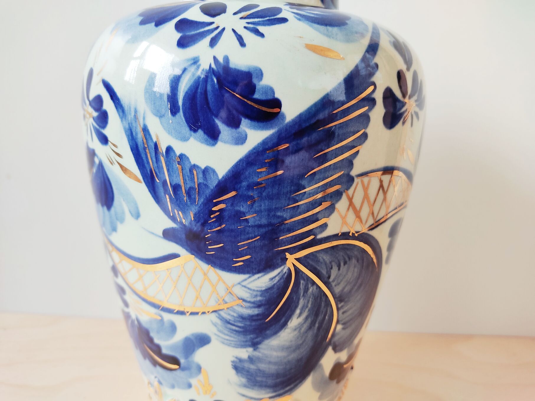 Vase Hubert Bequet décor blue bird | Selency