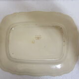 Flat earthenware Digoin Sarreguemines France Agreste Vintage