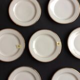 Old dessert plates, mignardises, Limoges porcelain