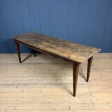 Rustic French oak farmhouse dining table