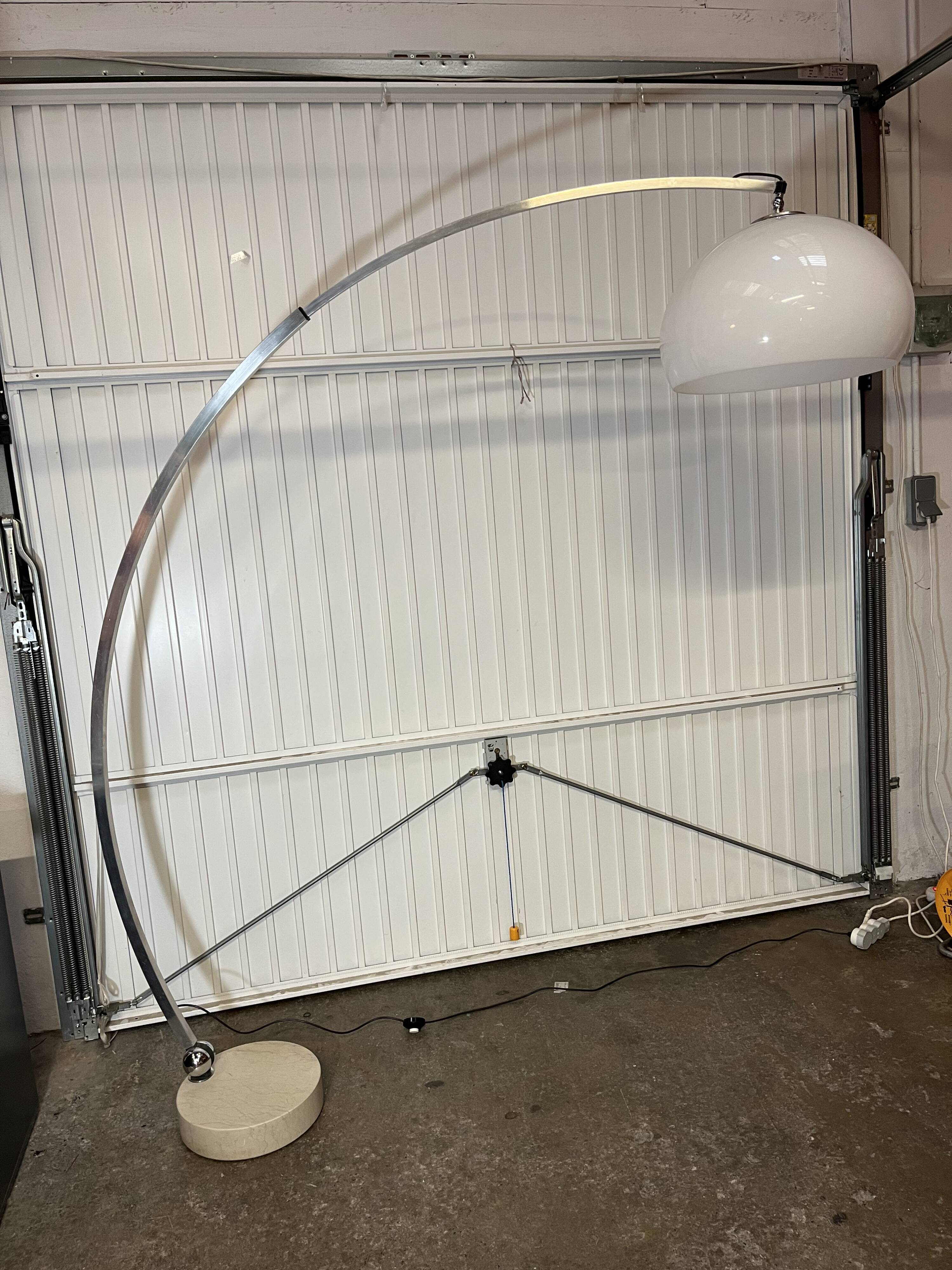 Designer arc floor lamp from the 70s