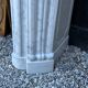 Louis XV style fireplace in Carrara marble and cast iron fireplace