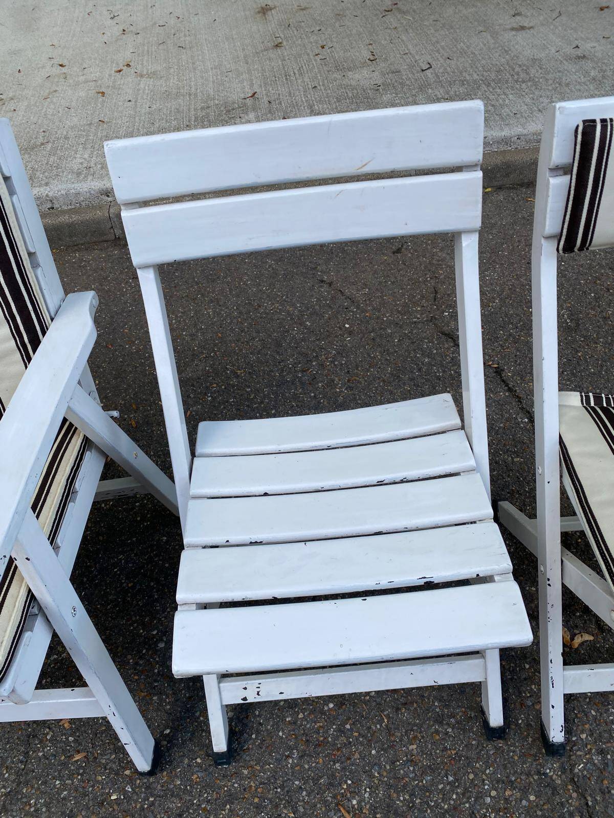 Vintage garden furniture set EMU Italy - 2 armchairs + 2 folding chairs