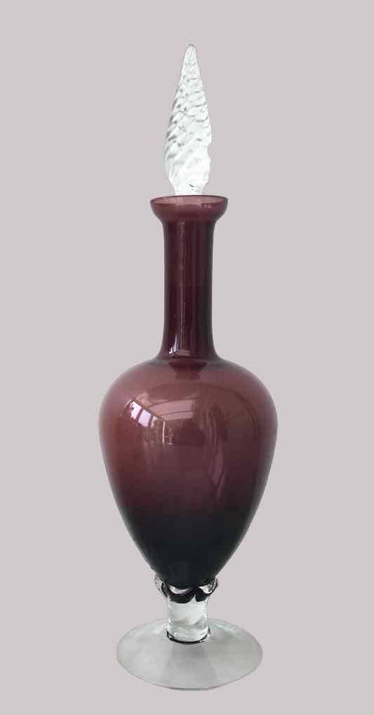 Italian blown glass carafe