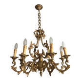 Lustre bronze 8 branches