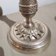 Pair of silver bronze torches