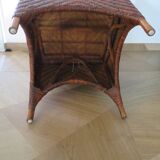 Woven rattan armchair, 1980s