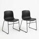 Set of 2 About A Chair AAC08 chairs designed by Hee Welling for HAY in Denmark.