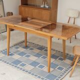 Extendable lacquered table czechoslovakia trud 1960