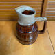Vintage flamed ceramic barrel-shaped pichet in old style revol 1l #