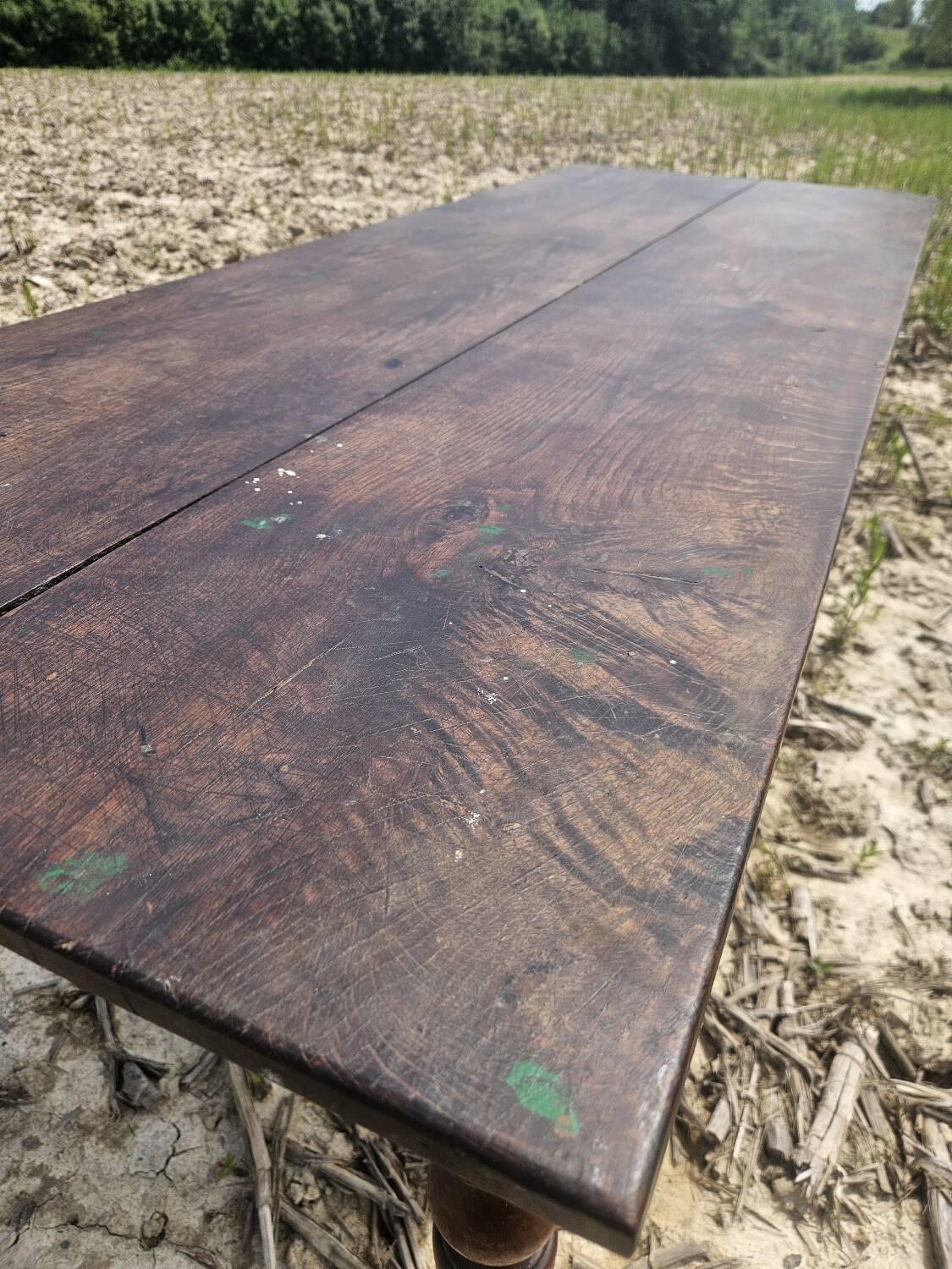 Walnut farmhouse table