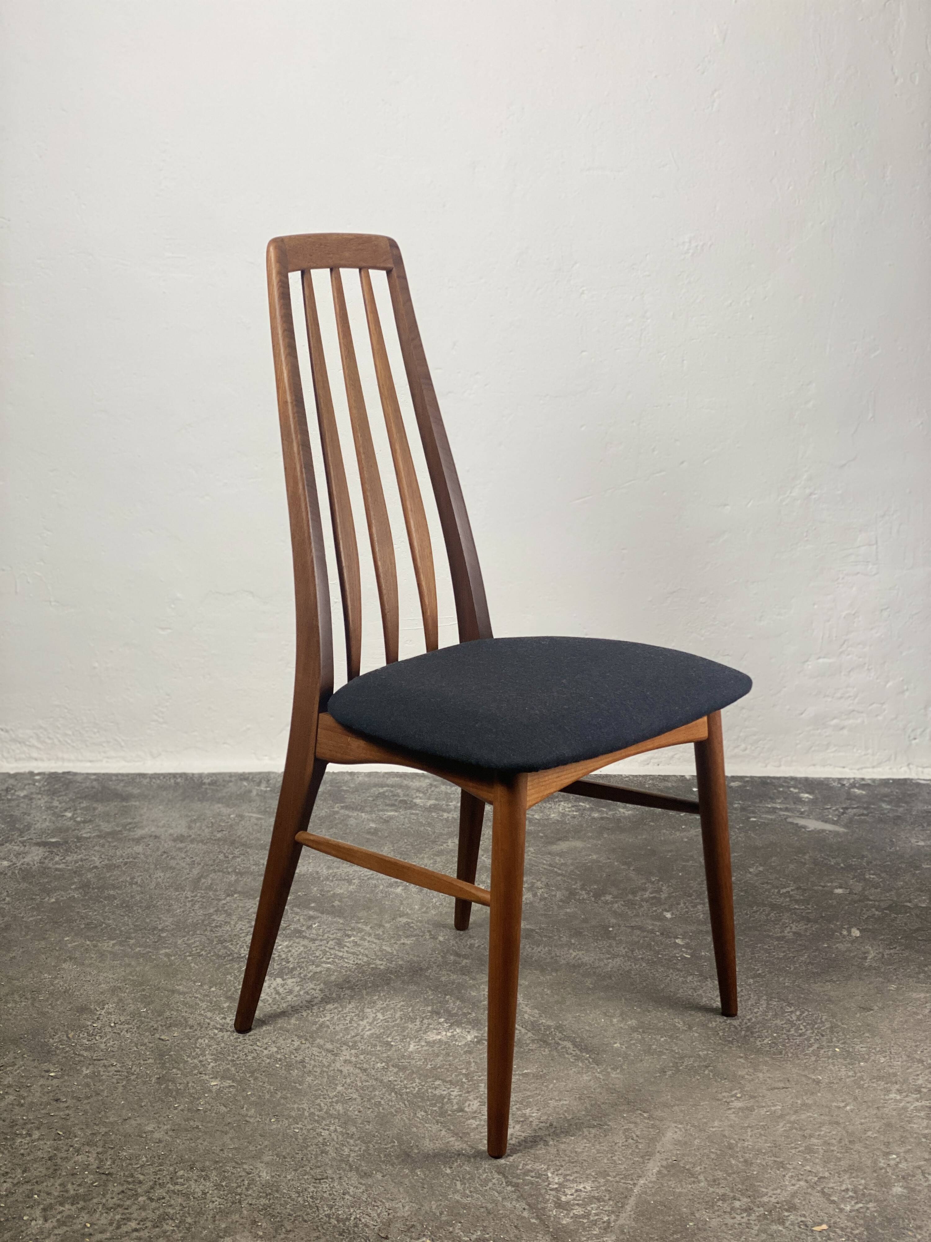 Scandinavian Eva chair by Niels Koefoed, fabric, 1964