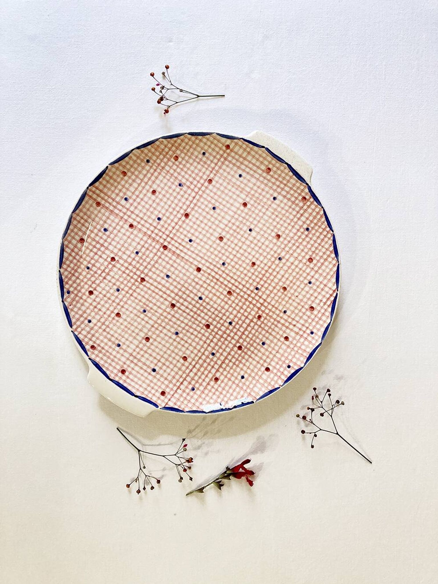 Villeroy & Bosch dessert dish, Gitta model, 1940s-1950s