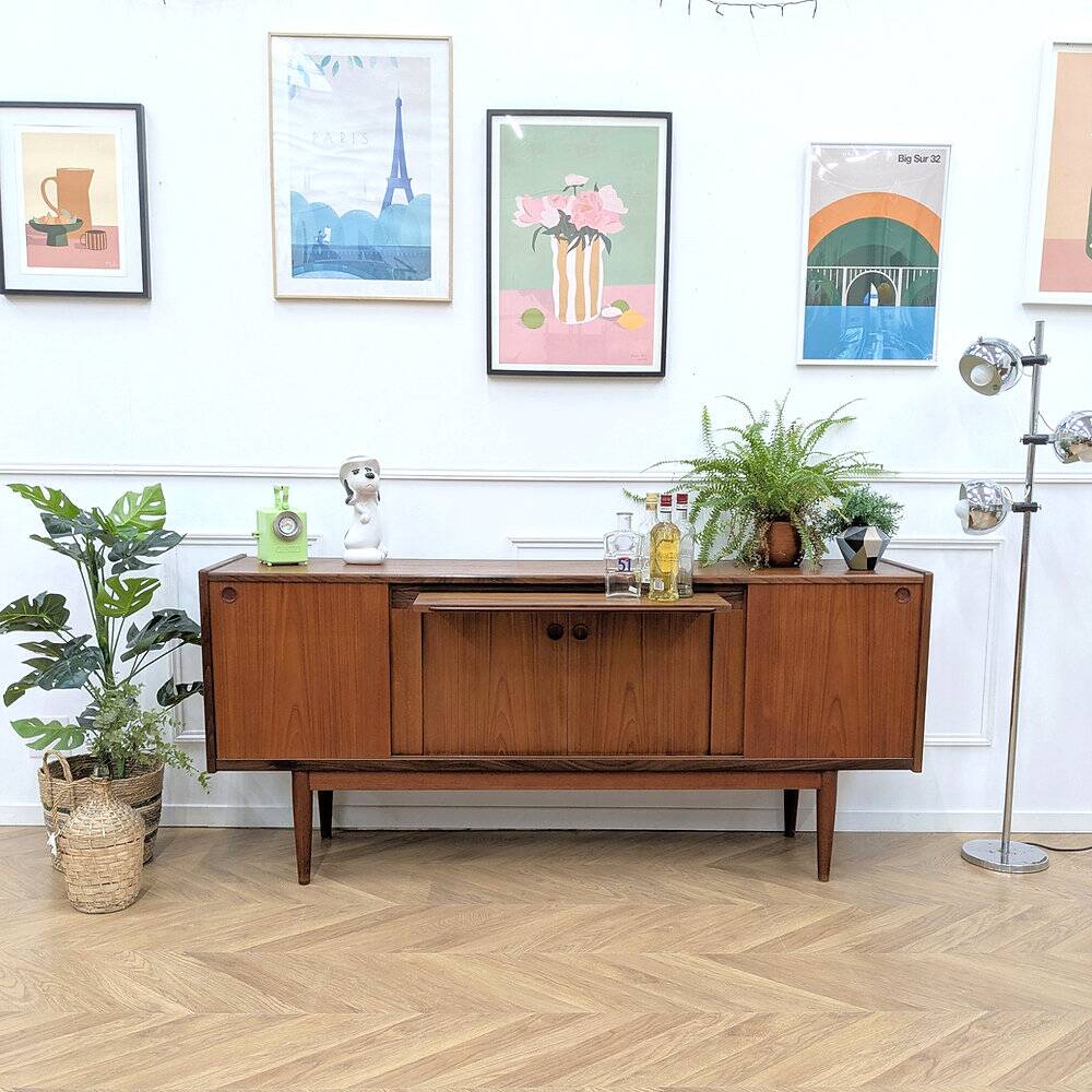 Vintage teak enfilade from the 1960s.