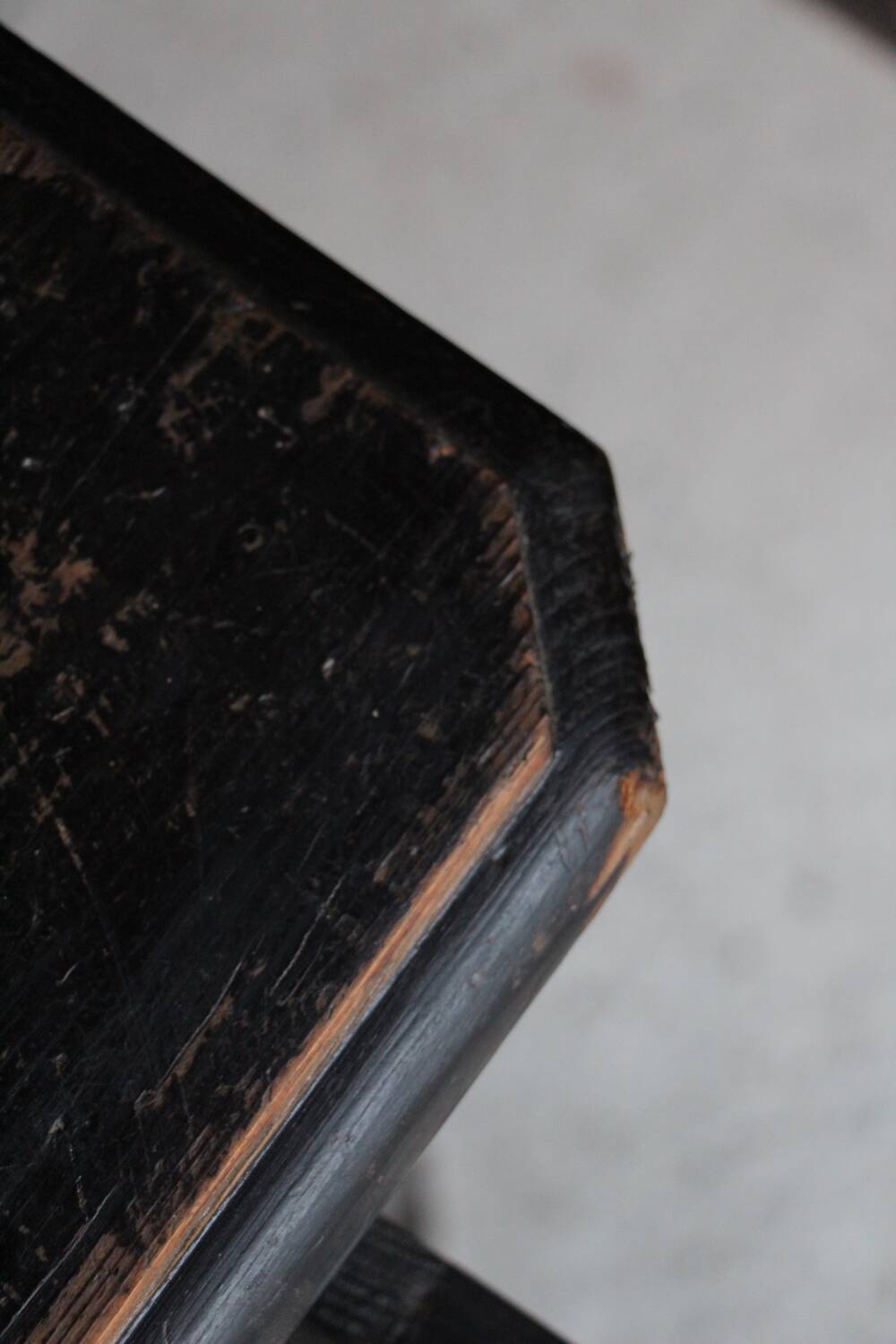 Blackened wood jam maker sideboard 19th Parisian style