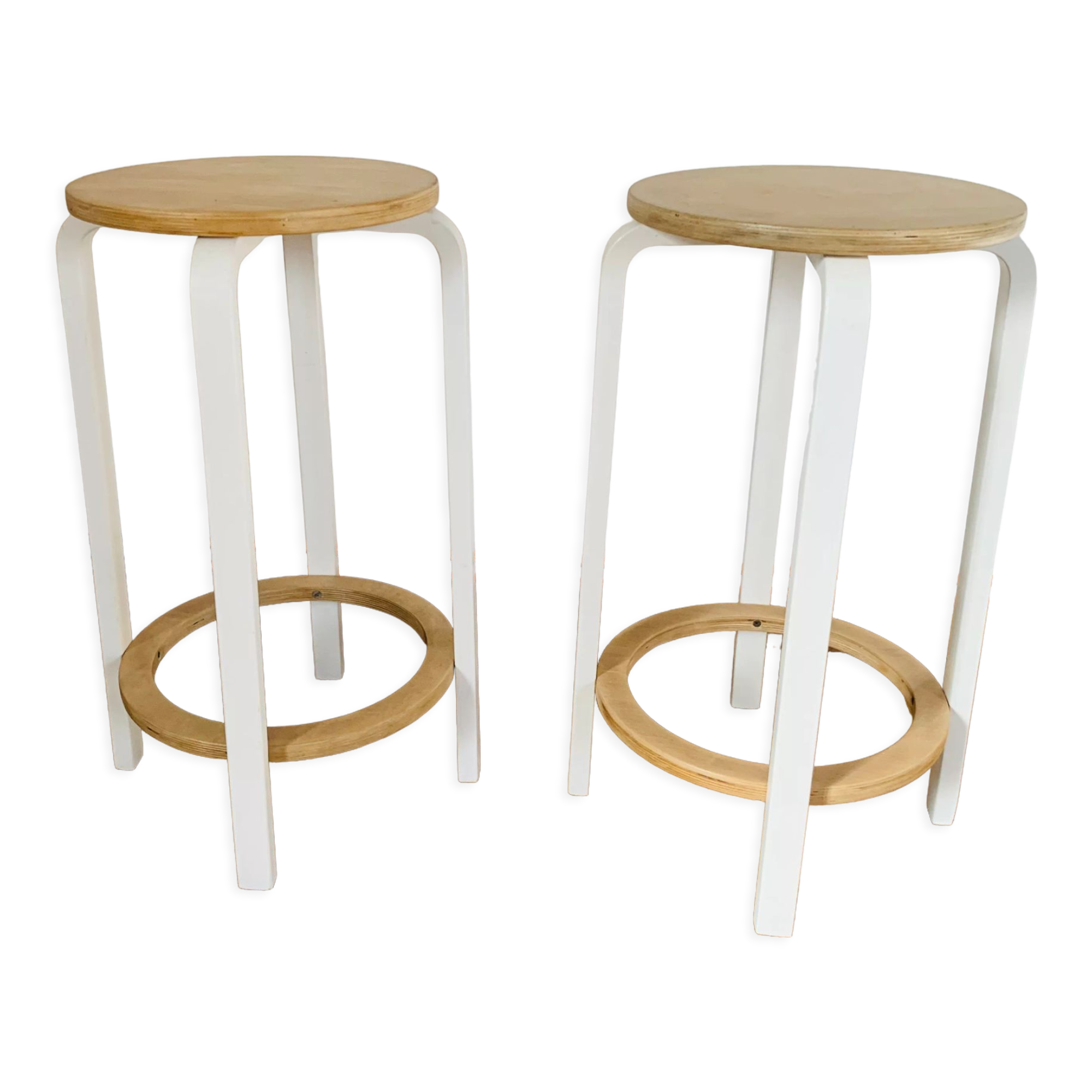 Pair of high stools