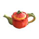 Théière tulipe en barbotine