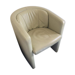 fauteuil cuir vert