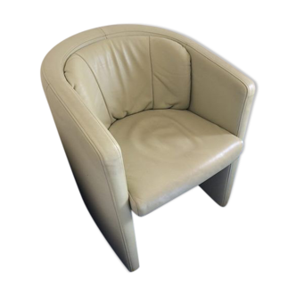 Fauteuil cuir vert