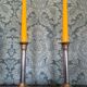 Pair of candlesticks / torches