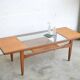 Table basse par G-plan plateau verre 136 cm