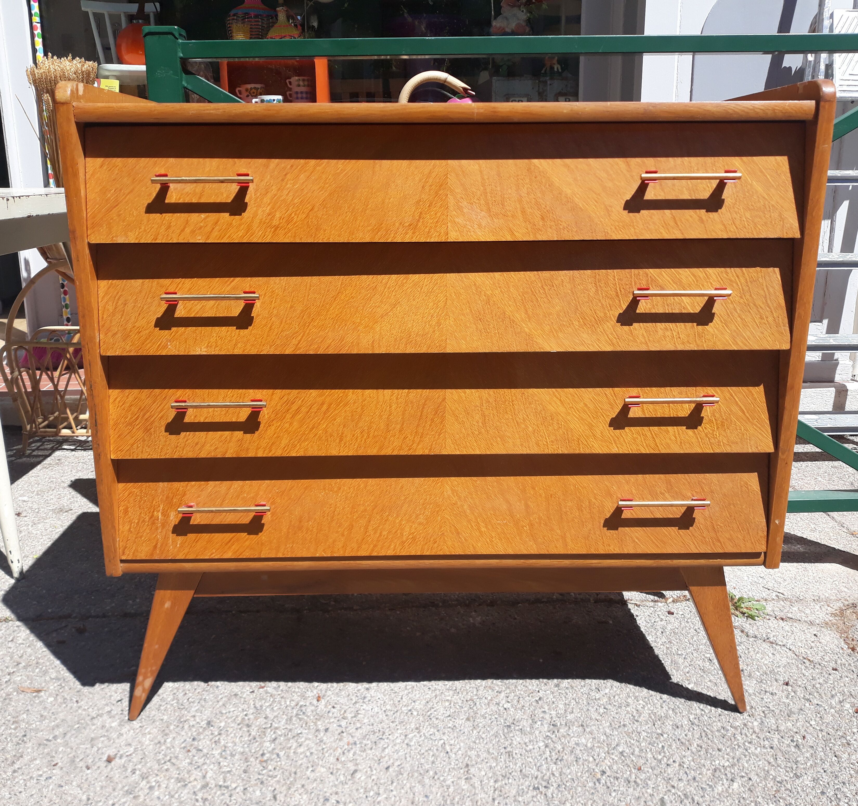 Chest of drawers years 50 feet compass