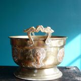 Cache-pot sartic sa maroc in brass and copper