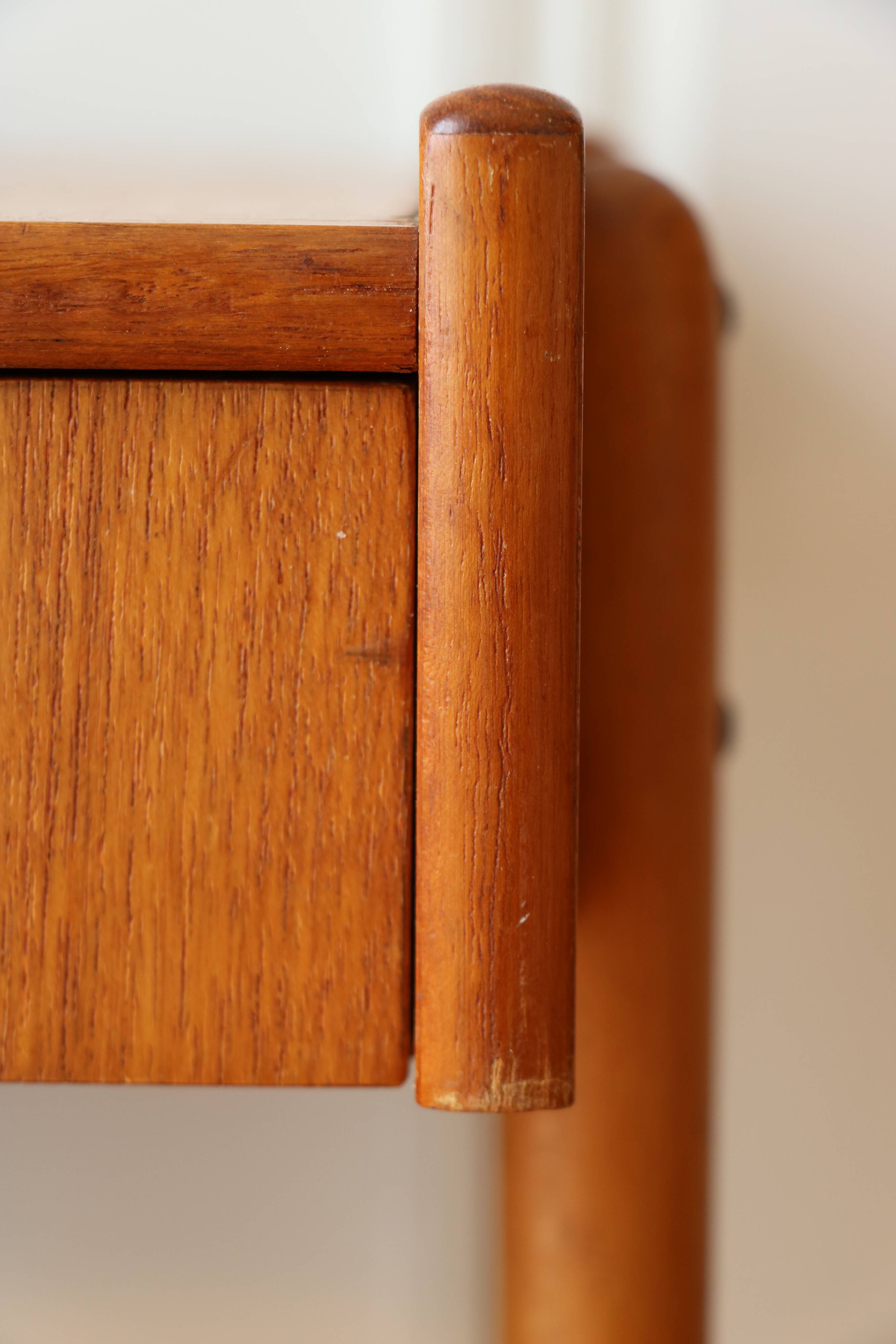 Pair of teak bedside tables, Carlström Möbelfabrik, Sweden 1960