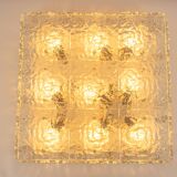 Large Murano glass ceiling light by Kalmar, Austria, 1960s.