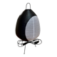 Black lamp "Paper and metal design".