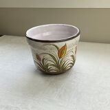 Hand-painted ceramic pot cover